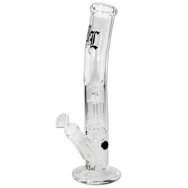 Bong de hielo Black Leaf con percolador de 4 brazos 33 cm