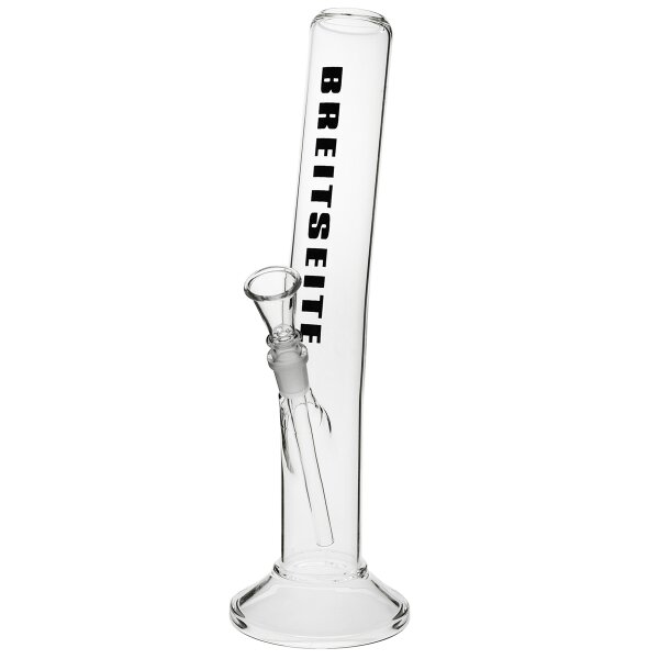 Breitseite Bong de cristal ancho curvado 40 cm